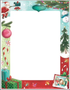 Write to Santa with stationery from "My Pen Pal, Santa"